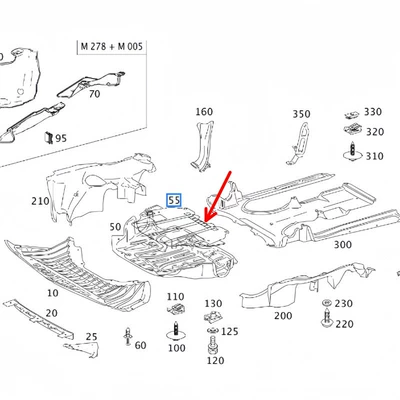 Underbody Protection, Underbody protection plate/engine baffle