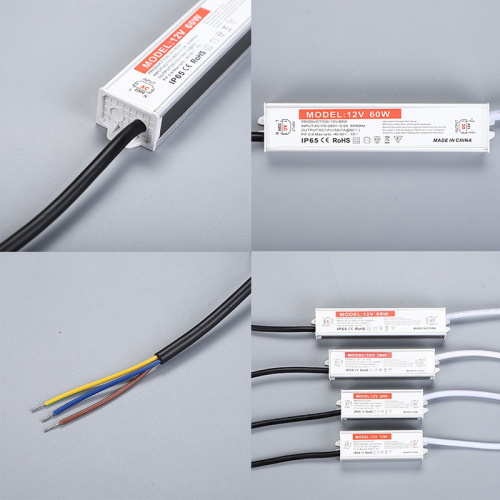 IP65 Waterproof LED Switching Power Supply 12V/24V Outdoor Low Voltage Waterproof Driving Power for Outdoor Lighting Projects