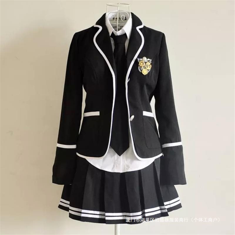New British College Style Japanese and Korean Style Long-Sleeved School Uniforms for Middle and High School Students, Men's and Women's Spring and Autumn Suits