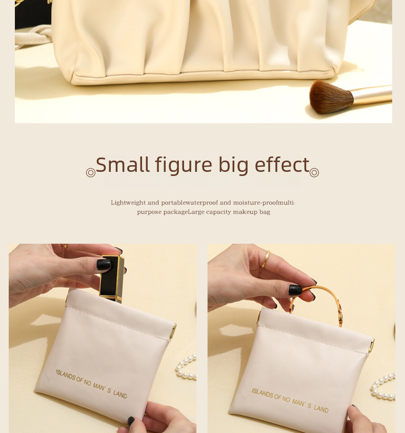 Nouveau sac de rangement en PU pour éclats d'obus, mini porte-monnaie pour femme, portefeuille pour femme, sac à cartes, sac de grande qualité, sac à cosmétiques_voghion.com