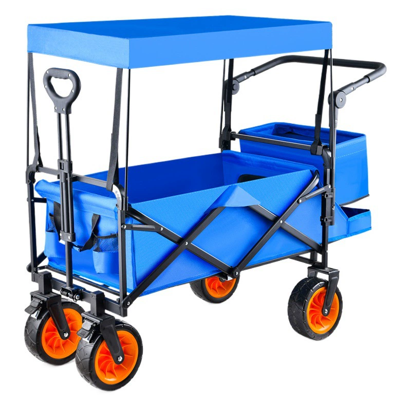 Детская коляска, складная тележка, потолочная четырехколесная коляска для домашних животных, уличная коляска для кемпинга, задний прицеп