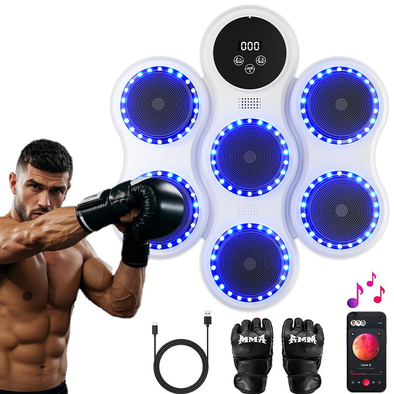 Smart Music Boxing Machine Home Adult Wall Target Children Strike Reaction Indoor Electronic Target Sanda Training Equipment