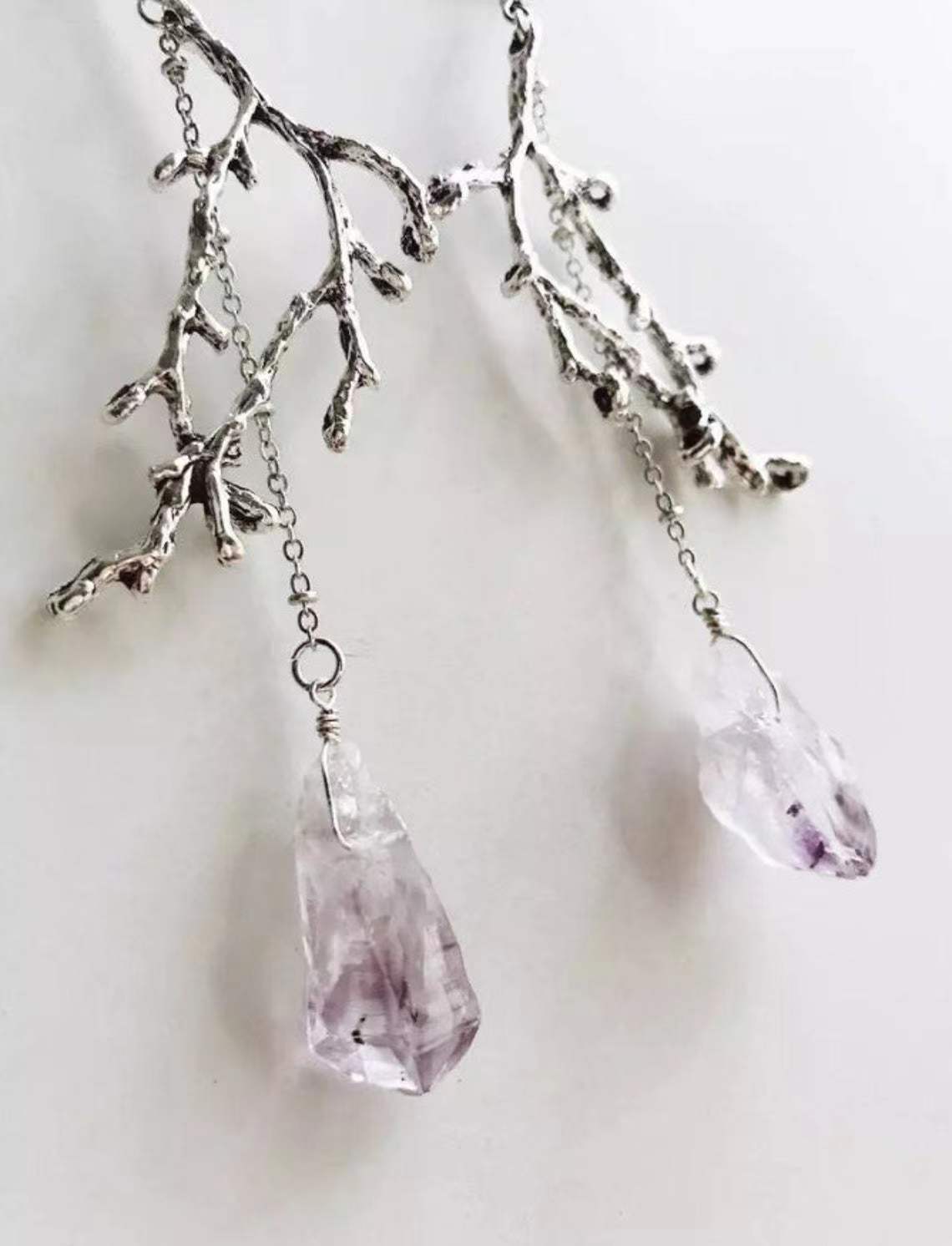 Retro Moon Crystal Handmade Drop Earrings 1 Pair