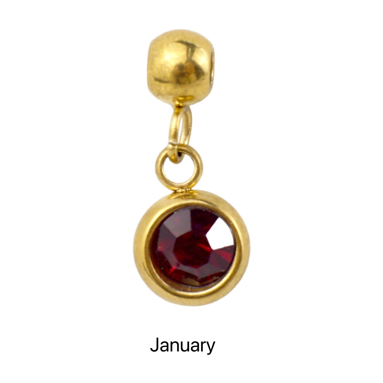 10g Weight Pendant Jewelry Making Type Birthstone Inlay Material DIY Jewelry Accessories Classification 5 PCS/Package Quantity 304 Stainless Steel Material Round Pattern All Seasons Season Simple Style Style 5 PCS/Package 304 Stainless Steel Birthstone Round Pendant 13