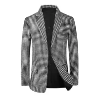 Мужской костюм-пиджак в клетку, весна-осень 2025, корейский стиль, slim fit, оптом, для молодых людей, кросс-бордер