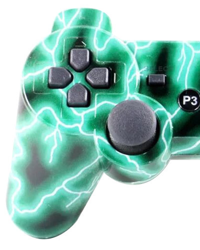 Mando de juego PS3 multicolor con botón universal de copo de nieve de doble vibración Bluetooth inalámbrico con mango P3 transfronterizo de fábrica