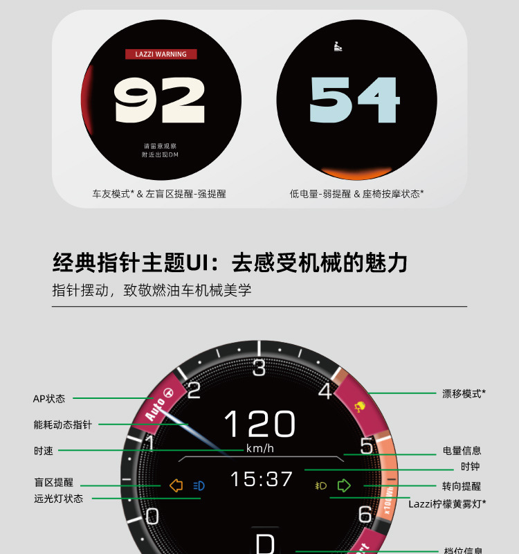Cross-Border Hot-Selling Suitable for Tesla Oled Instrument Modely Air Code Meter Pro All-In-One Instrument Display
