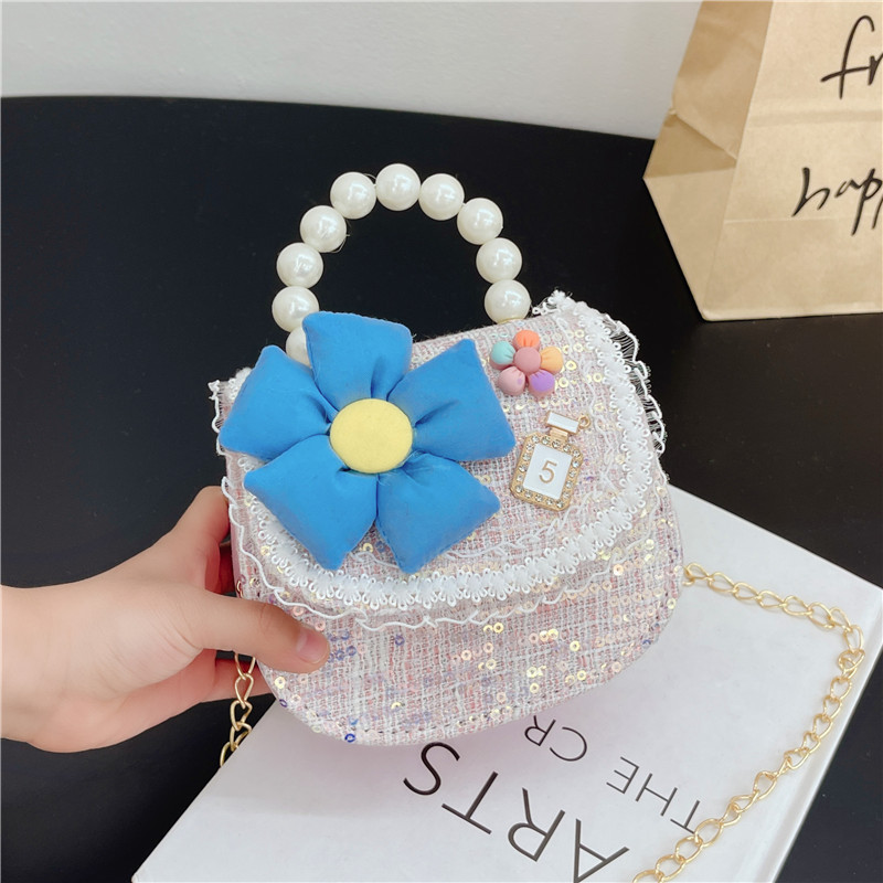 2023 primavera nueva lentejuelas Lindo bolso de los niños ropa de los niños a juego Niña princesa bolsa 3-7 años de edad bolsa de mensajero