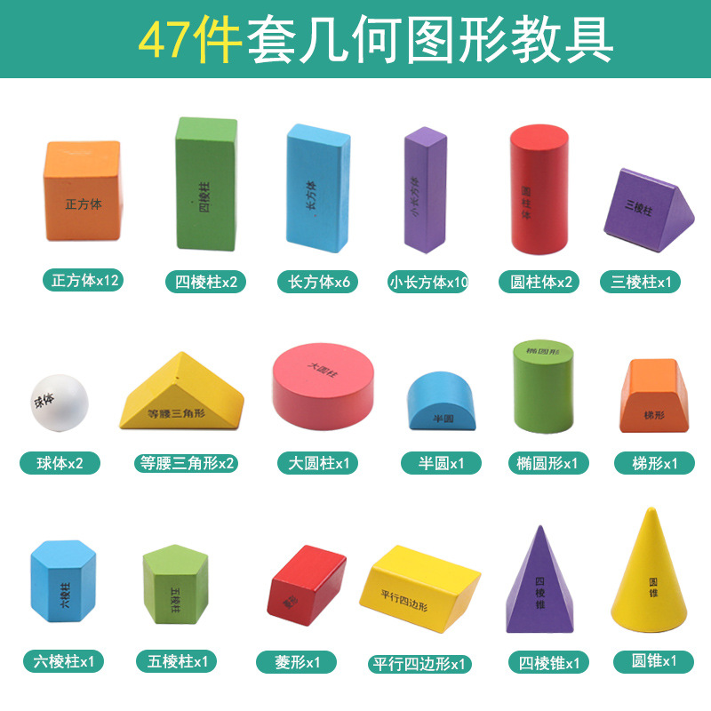 Cuboide material didáctico de matemáticas cuboide herramientas de aprendizaje de gráficos geométricos tridimensionales en el primer y segundo grado de la escuela primaria para comprender el modelo de forma