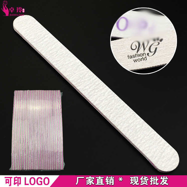 Los fabricantes suministran rayas de cebra de alta calidad recta gris y blanco Archivo de papel de lija de pulido de doble cara gris que forma la tira de frotar