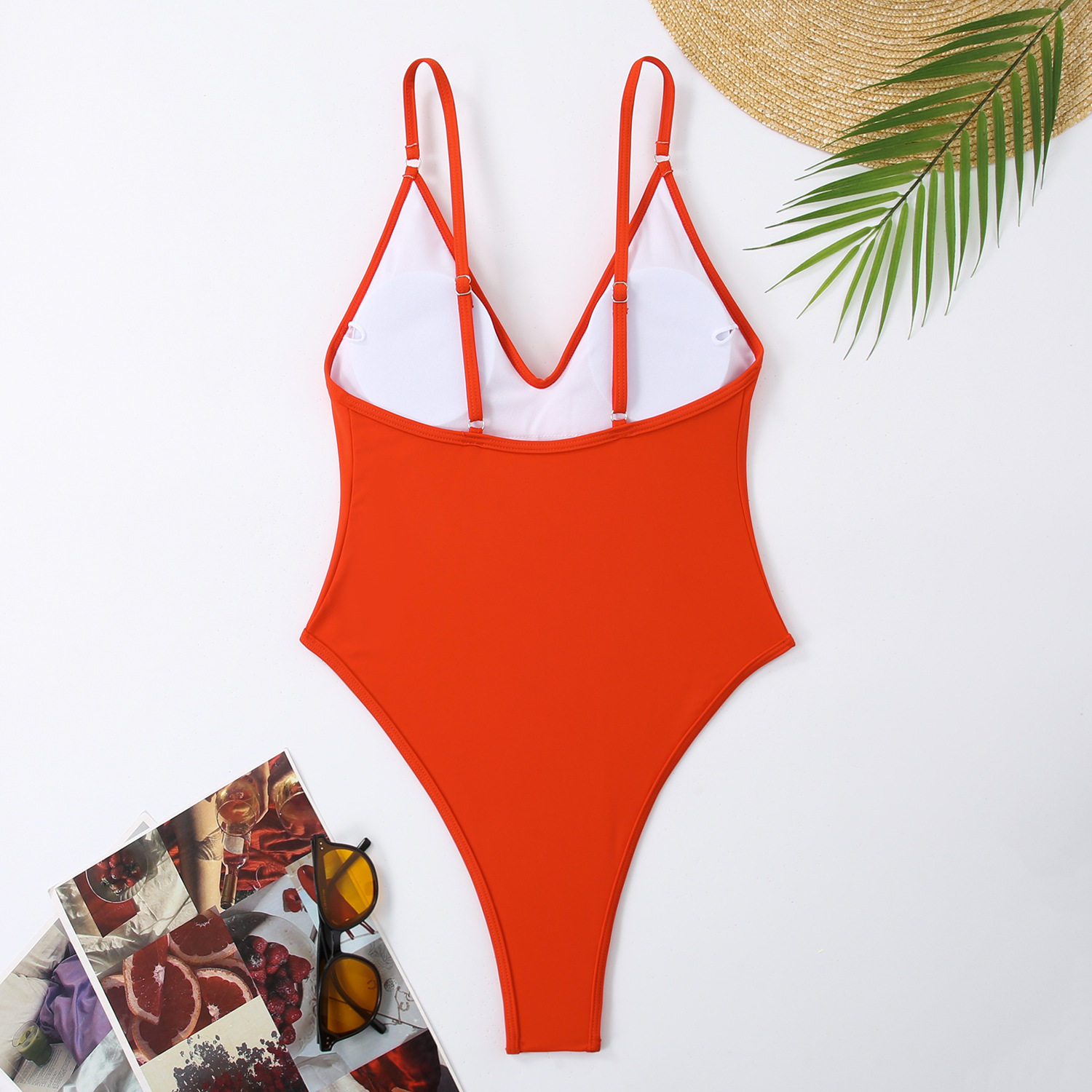 175g Weight Sleeveless Sleeve Length Pullovers Placket Type Nylon, Polyester Fabric Type Regular Top Length One-pieces Tops Type 1 Piece Quantity Swimming Pool, Beach Occasion Strap Neckline Skinny Fit Type Solid Color Pattern Women's Gender Beach Style Women's Beach Solid Color 1 Piece Tankinis Swimwear 22