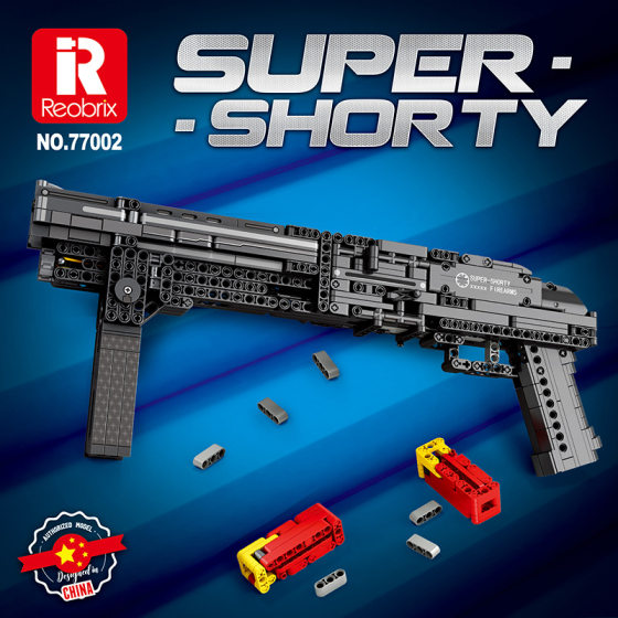 Zhen brick building block gun series 77001-77005 Desert Eagle 98kM416 chicken gun children's toy small building blocks