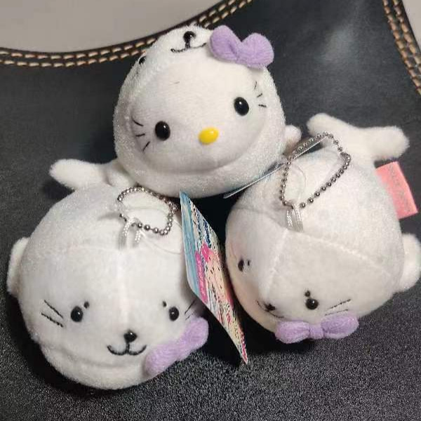 sanrio北海道限定海豹HelloKitty水族馆迷你海豹Kitty挂件小海狮|undefined