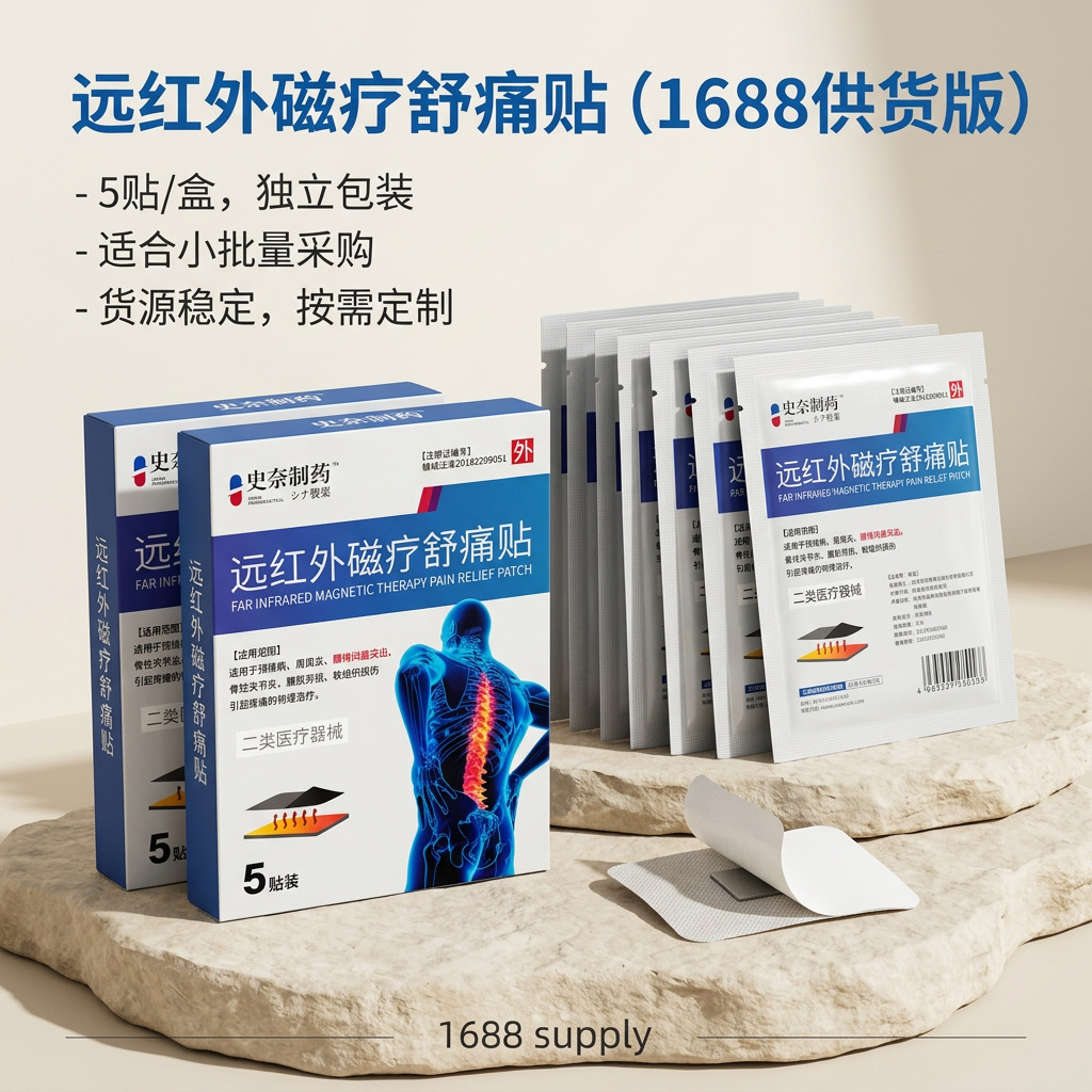 Far Infrared Magnetic Pain Relief Patch 5 Patches for Neck Shoulder Waist and Leg Discomfort quality and texture