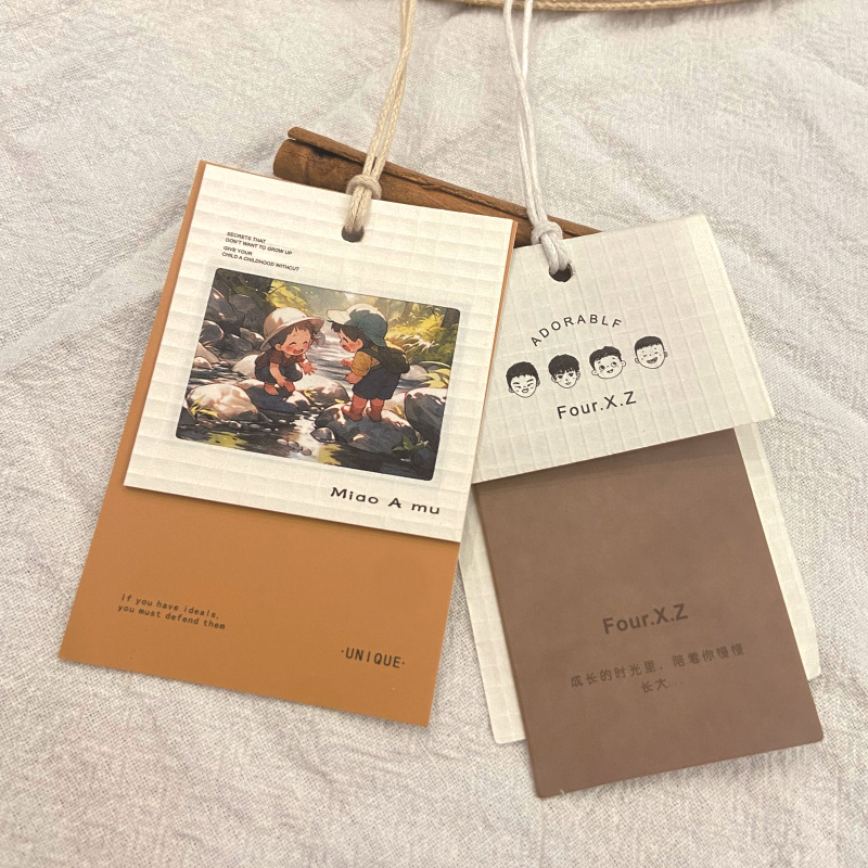 吊牌定 制logo服装店衣服高档女装价格标签童装小卡片产品挂牌
