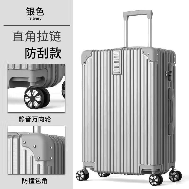 Luxurious silver vintage zipper