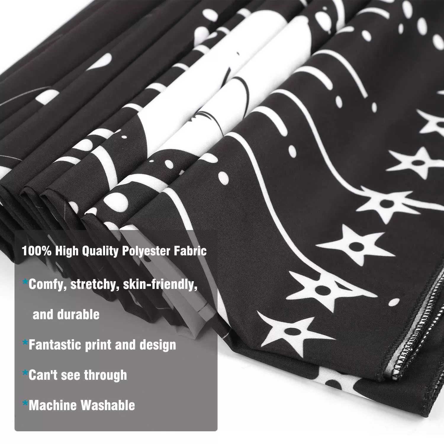 Cross-border bohemian style black and white tapestry moon art aesthetic tapestry bedroom living room dormitory decoration wall hanging