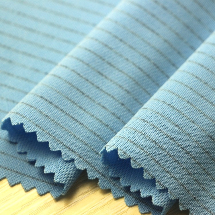 全涤导电丝抗防静电吸湿排汗速干珠地网眼布鸟眼布功能性针织面料