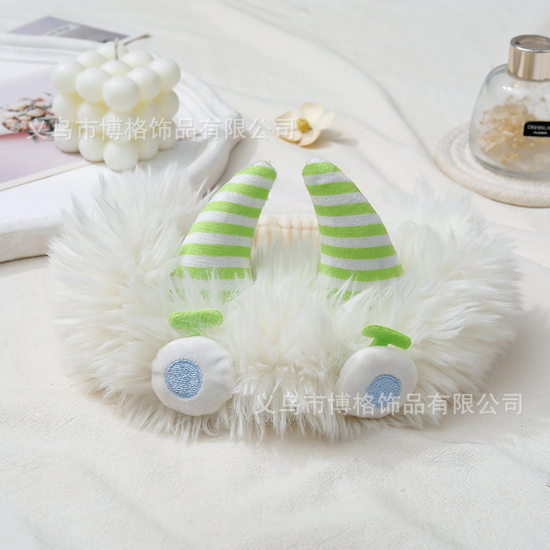 Nuevo divertido lindo peluche feo muñeca divertido orejas feo lindo estudiante accesorios para el cabello lavado facial maquillaje foto