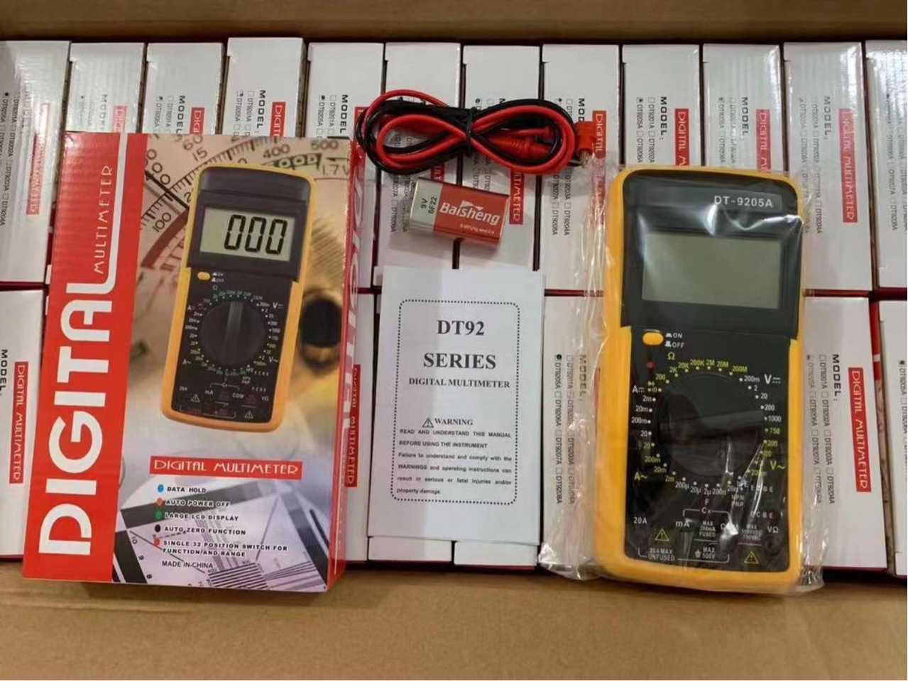 DT9205A数字多功能万用表高精度电工 智能防烧万能表带自动关机