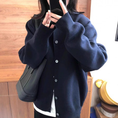 2025毛衣针织开衫女秋季宽松慵懒风休闲感春秋外搭毛衣外套上衣冬