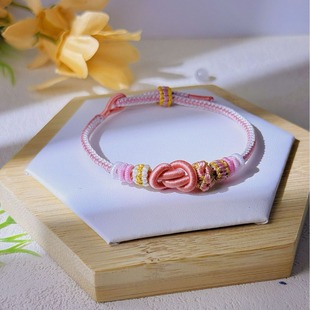 [Xiao Xi pure handmade] fashion-pure handmade silver ingot knot hand rope absolutely unique couple rope woven exquisite light luxury