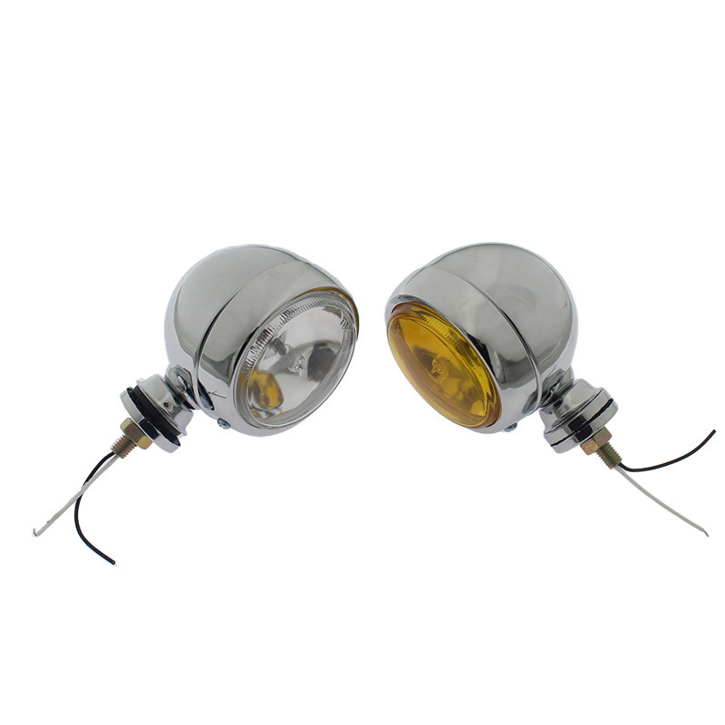 Motorcycle accessories Harley Cruise Prince modified universal retro type installation auxiliary small fog lamp spotlight