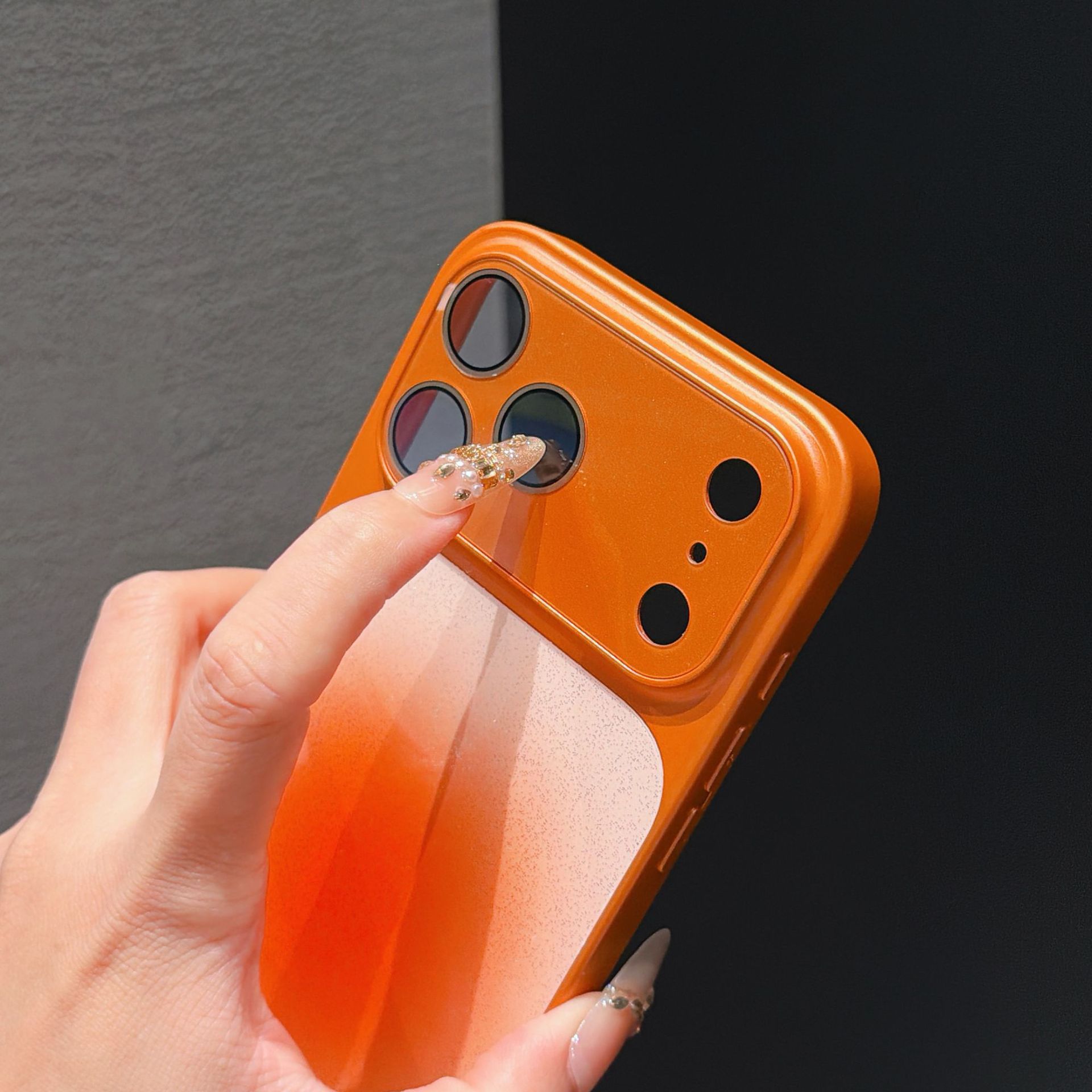 Polvo de brillo graduado de colorado de colorado, iPhone17 ProMax, caso de teléfono móvil para Apple 16 todo incluido, caso anti-caída