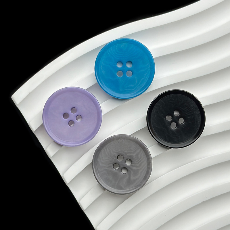 Advanced Simple Fine Edge Fruit Button Fresh Purple Black Grey Suit Dress Button Shirt Vest Sweater Button