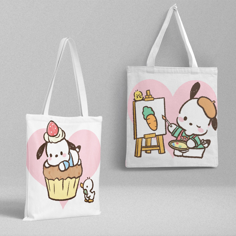 Bolsa de lona Sanli Gull pequeña fresca y simple estilo ins versión coreana hermosa bolsa de hombro bolsa de compras portátil al por mayor