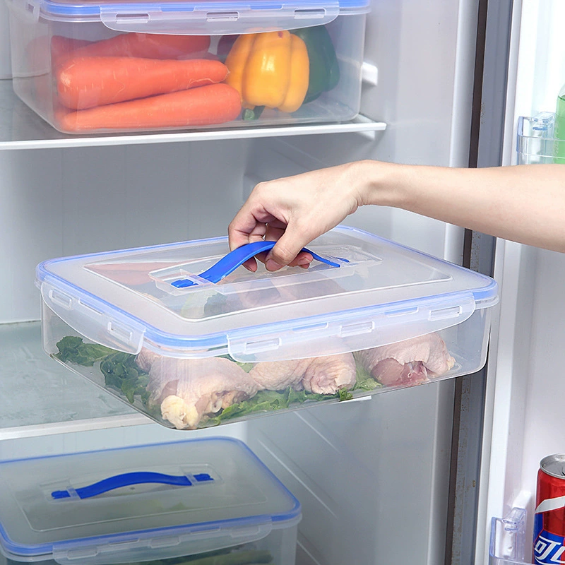 Контейнер для хранения пищевых продуктов, холодильник, с крышкой, для обеда, миска для риса, микроволновка, нагрев, пластиковый, герметичный, для хранения фруктов