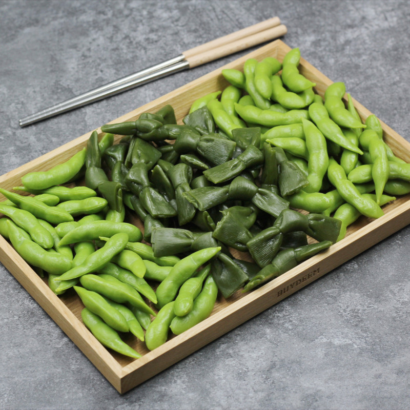 工場の現物は食べ物の模型の鍋の昆布をシミュレーションして枝豆のおもちゃを結びます。|undefined