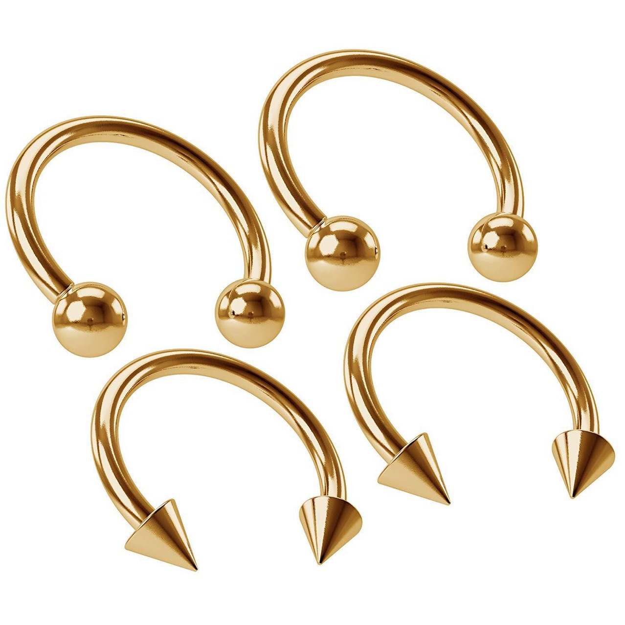 Stainless Steel Horseshoe Nose Ring And Lip Eyebrow Stud Piercing_voghion.com