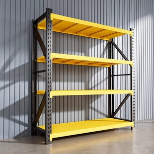 Warehouse Shelf Storage Rack Multi-layer Supermarket Snack Storage Rack Express Cargo Rack Basement Household Heavy Iron Rack