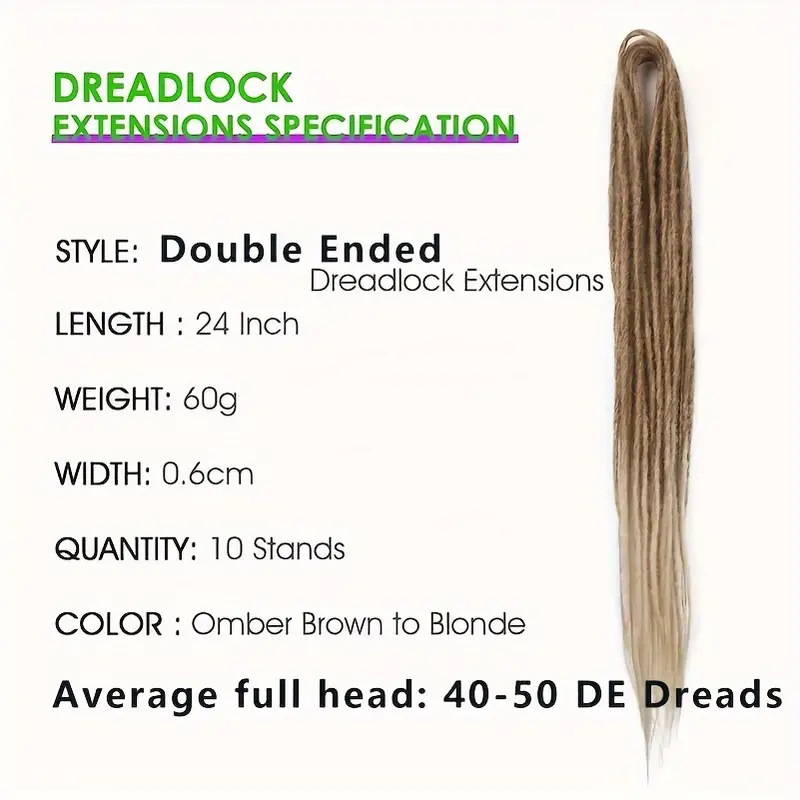 Temu/shein venta caliente pelucas europeas y americanas ganchillo de fibra química pelo dreadlock double trenza sucia trenza sucia de doble cola