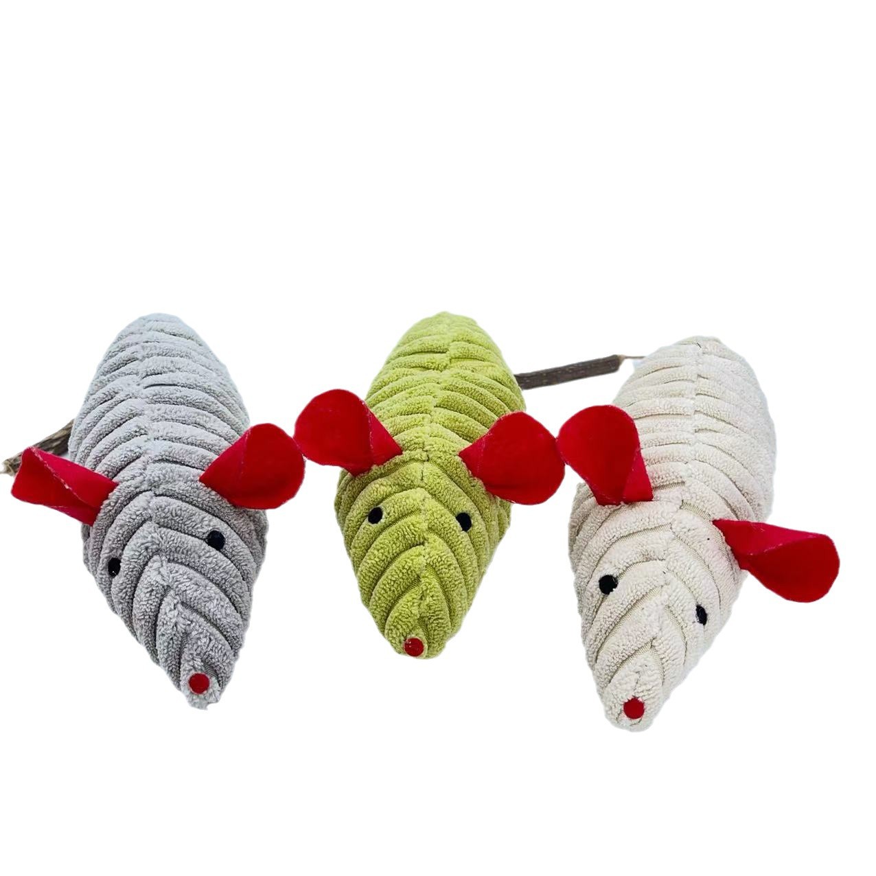 (2개) CATNIP 플러시 장난감 시뮬레이션 큰 마우스 나무 TIANLI 재미 있은 고양이 장난감 자체 자극 치아 연삭 및 애완 동물 용품 청소