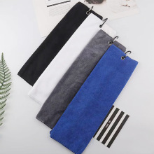 Tri-fold Golf Towel Premium Microfiber Fabric Heavy Duty跨境