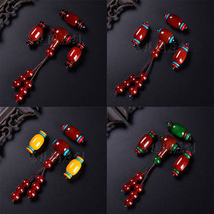 Small King Kong Star Moon Bodhi 108 Wen Play Buddha Beads Red Agate Accessories Four-Piece Set Meal Pack Three-Piece Buddha Head Accessories