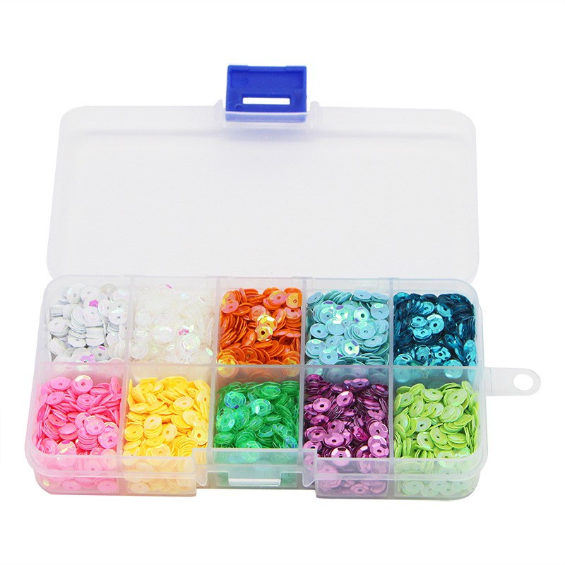 210g Weight 1 Box Plastic Solid Color DIY Sequin