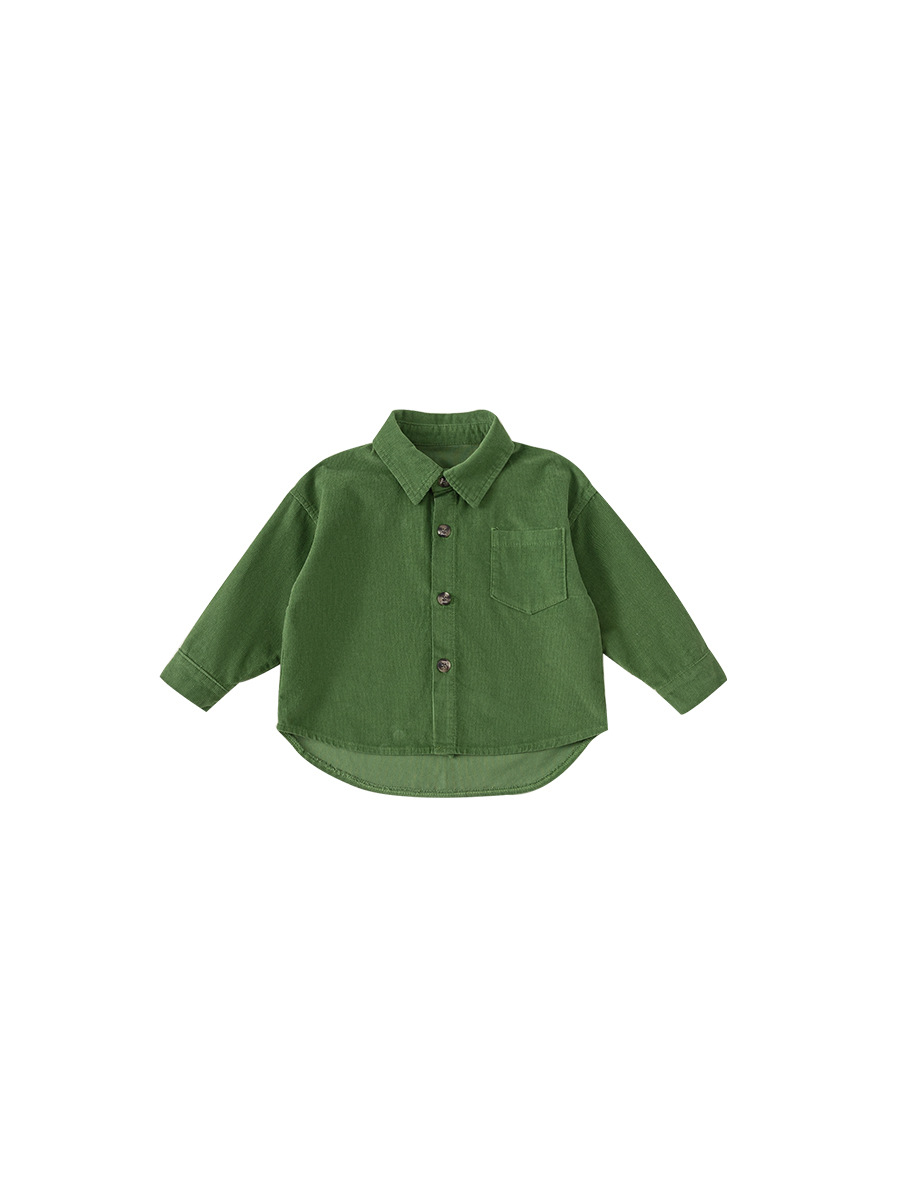 Babycity camisa para niños 24 ropa de primavera camisa de pana para niños ropa casual para niños camisa de solapa CY42008