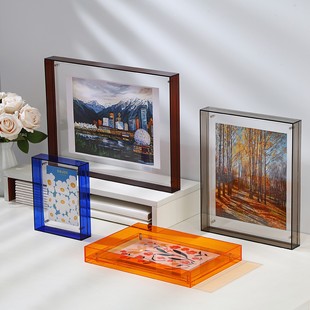 Acrylic Photo Frame Table 6inch Accessible Luxury High-End Transparent Display Frame DIY Large Size Wall Hanging Decorative Picture Frame