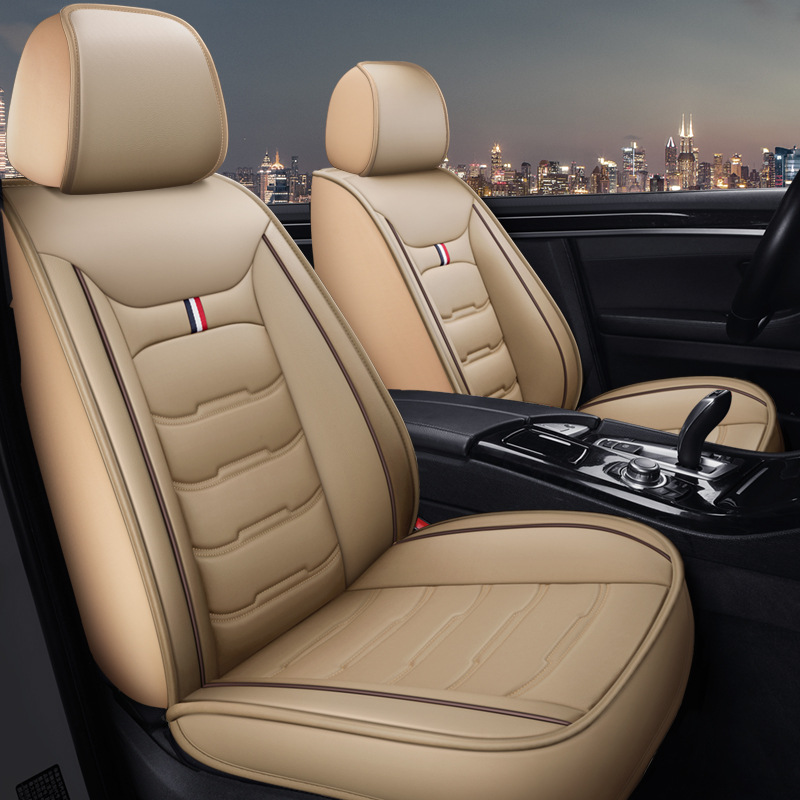 Funda de Asiento de Coche de Cuero Completo, Universal para Todas las Estaciones, Venta al por Mayor, Nueva Funda de Asiento de Coche