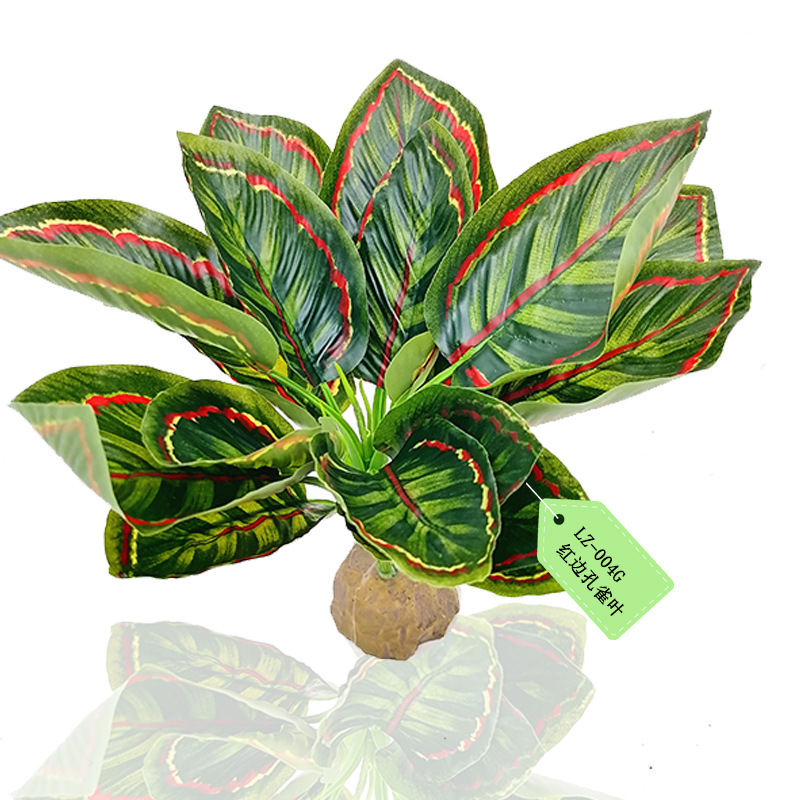 Nuevo producto Decoración de pecera Simulación de plantas acuáticas Paquete de paisajismo de acuario de plantas acuáticas Nuevos accesorios Decoración de plantas de reptiles