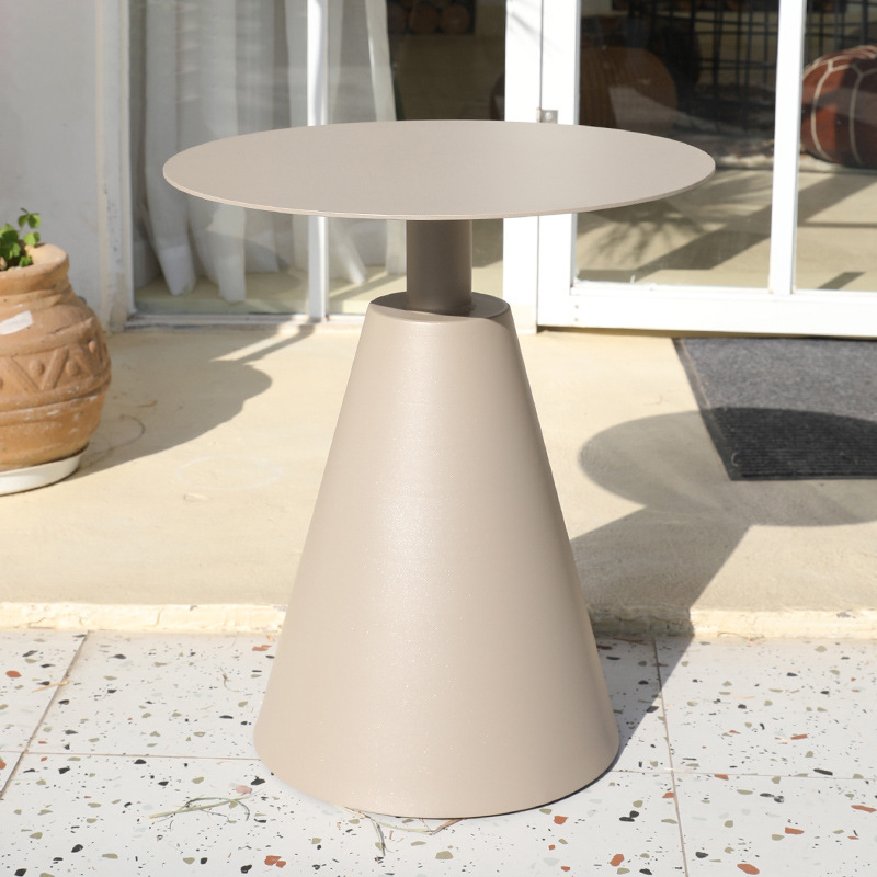 Mesas y sillas para exteriores, muebles de jardín de aleación de aluminio con tejido de cuerda, impermeables y resistentes al sol, para villas, hoteles, patios, terrazas y piscinas.