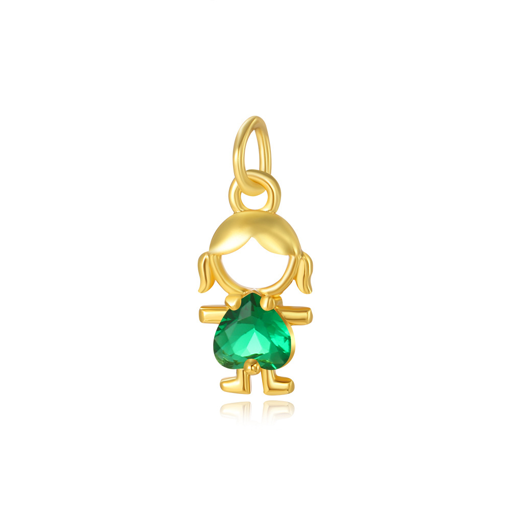 2g Weight Pendant Jewelry Making Type 8*18mm Jewelry Making Size Zircon Inlay Material DIY Jewelry Accessories Classification 1 Piece Quantity Copper Material Human Pattern Polished Finish Inlay Design Shiny, IG Style Style 1 Piece 8*18mm Copper Zircon Human Polished Pendant 13