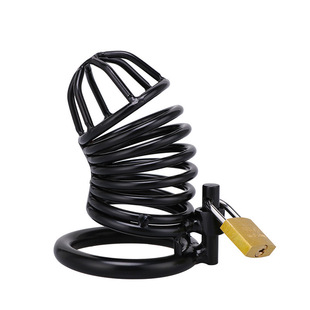 Metal Chastity Lock Stainless Steel Men's Use SM Birdcage Crest for Abstinence Adult Sex Gay Articles