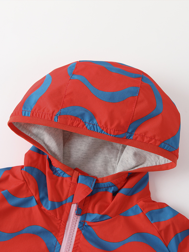Cross-border malwee chaqueta de niño otoño y invierno nuevo estilo europeo y americano encapuchado cardigan de manga larga guapo cremallera