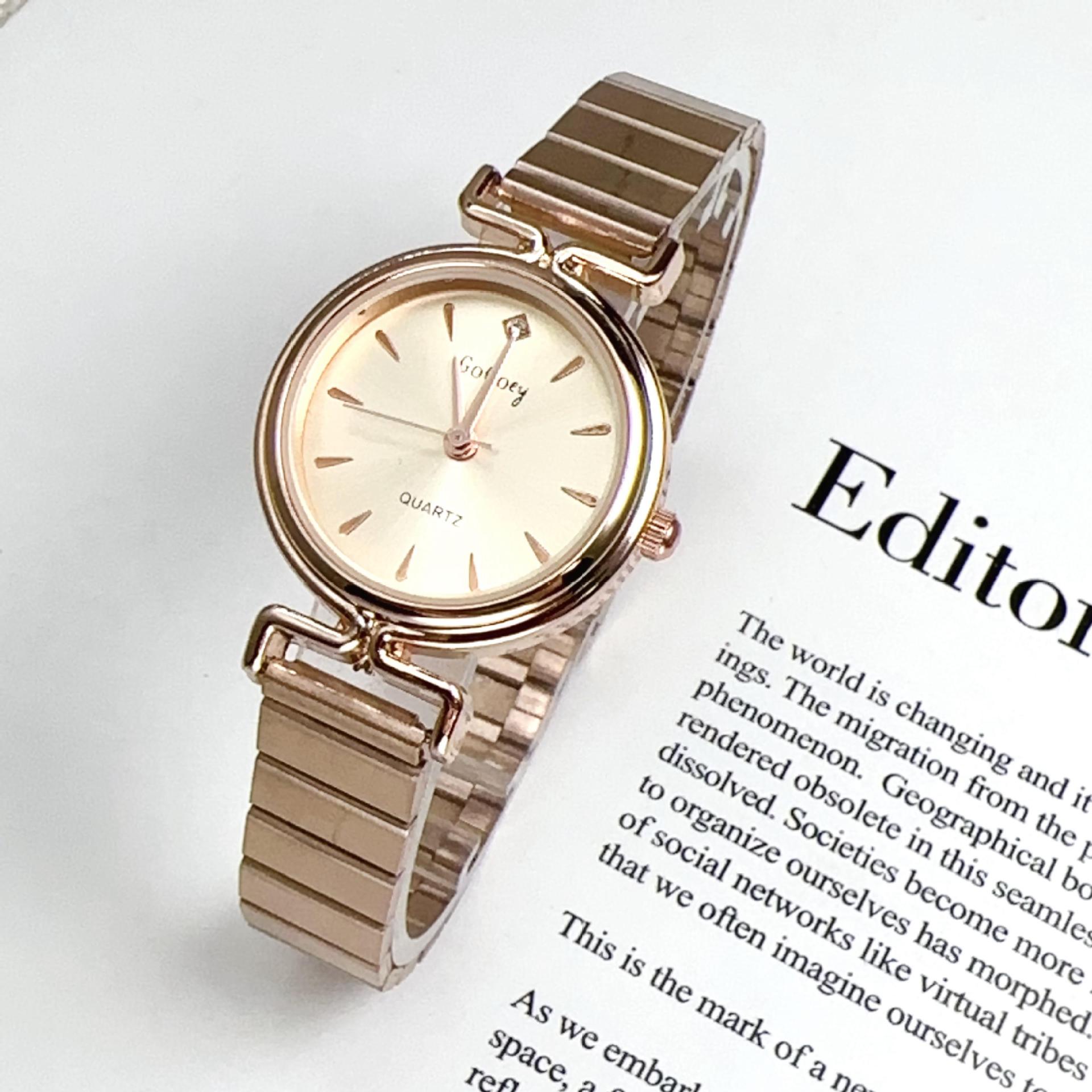 50g Weight Ordinary Glass Mirror Material Alloy Strap Material Watch Classification Pointer Display Type Single Folding Buckle Buckle Style Round Dial Shape Holiday, Street Occasion Quartz Movement Solid Color Pattern All Seasons Season Women's Gender Simple Style, Classic Style Style Simple Style Classic Style Solid Color Single Folding Buckle Quartz Watch 6