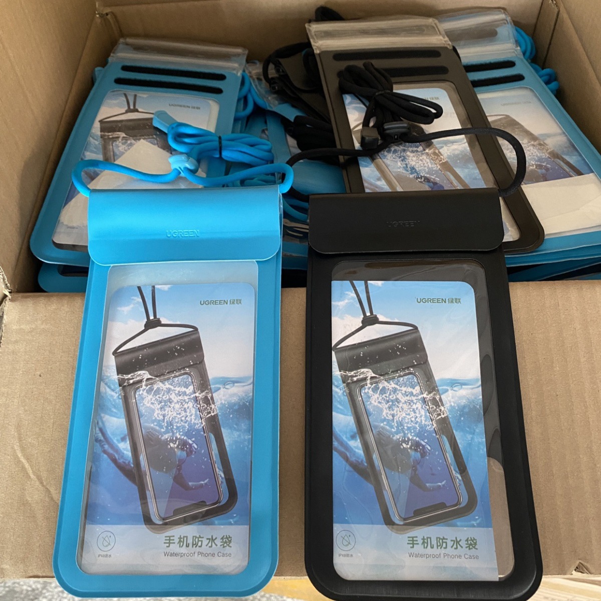 Mobile Phone Waterproof Bag Touch Screen Swimming Drifting Diving Sleeve Lanyard Sealed Waterproof Bag Transparent Delivery Special