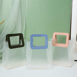 pp高级感磨砂礼品袋手提袋结婚喜糖伴娘伴手礼袋包装pp手提袋